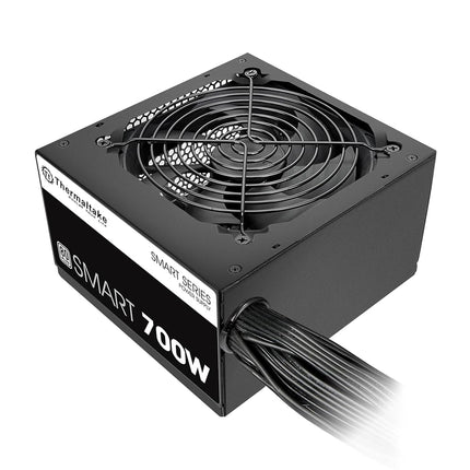 Thermaltake Smart 700W 80+ White Certified PSU, Continuous Power with 120mm Ultra Quiet Fan, ATX 12V V2.3/EPS 12V Active PFC Power Supply PS-SPD-0700NPCWUS-W