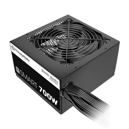 Thermaltake Smart 700W 80+ White Certified PSU, potencia continua con ventilador ultrasilencioso de 120 mm, fuente de alimentación ATX 12V V2.3/EPS 12V con PFC activo PS-SPD-0700NPCWUS-W