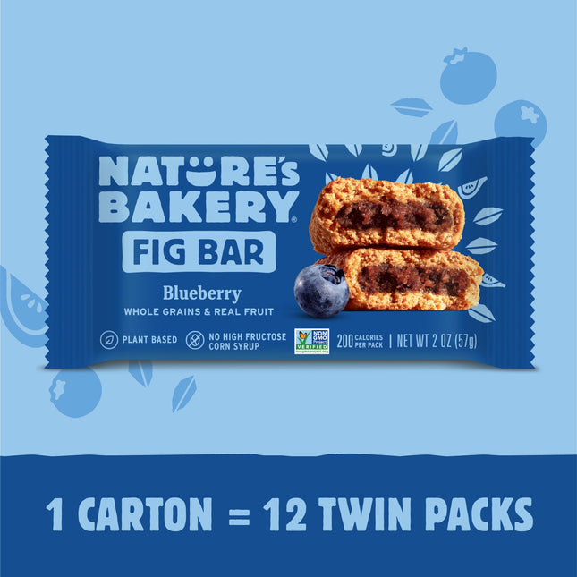Nature'S Bakery Stone Ground Whole Wheat Fig Bar - Apple Cinnamon - 2 Oz - Case Of 12