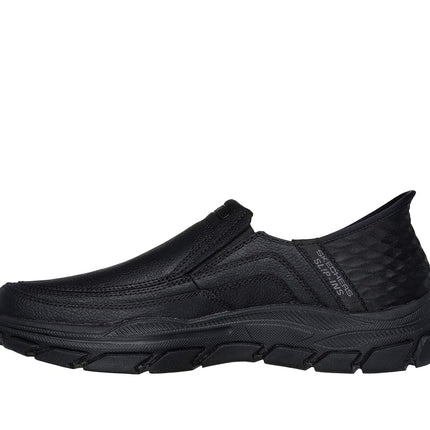 Skechers USA Men's Mens Respected - Elgin 204810, BBK (Black/Black), 9 X-Wide