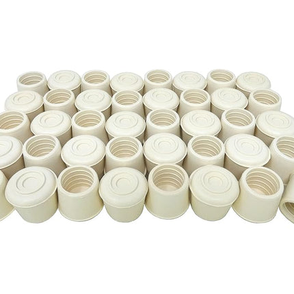 Shepherd Hardware 8617E 1-Inch Inside Diameter Rubber Chair Leg Tips, 40-Pack, White