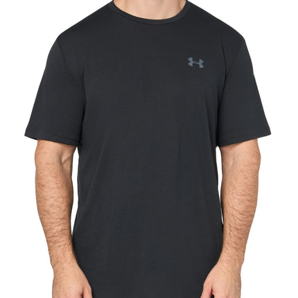 Under Armour Men's Left Chest Lockup Short Sleeve T Shirt, (001) Black / / Mod Gray, 3XL