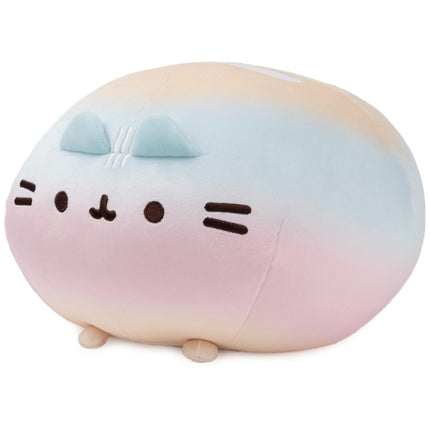 GUND Pusheen Rainbow Round Pusheen Squisheen Plush, Squishy Stuffed Animal for Ages 8 and Up, Rainbow, 11”