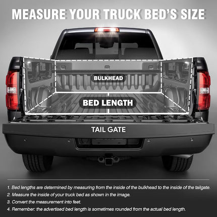 DNA Motoring TTC-HARD-003 Pickup Truck Bed Top Hard Solid Tri-Fold Tonneau Cover Compatible with 75-96 Ford F-150 6.5Ft Fleetside/Styleside Bed