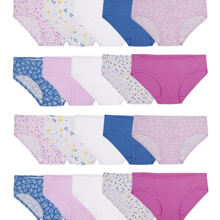 Fruit of The Loom Girls' Cotton Hipster Underwear,