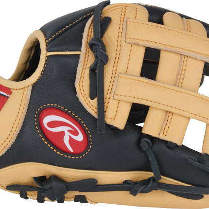 Rawlings | Select Pro Lite Series Fernando TATIS JR. Youth Baseball Glove | 11" | Right Hand Throw | Black/Camel