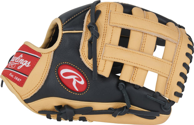 Rawlings | Select Pro Lite Series Fernando TATIS JR. Youth Baseball Glove | 11" | Right Hand Throw | Black/Camel