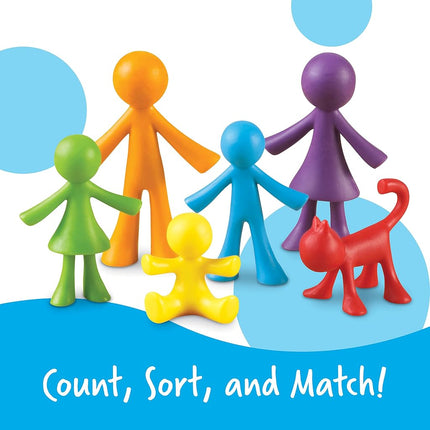 Learning Resources All About Me Family Counters, Ages 3+, Maths Sorting Toy, Colour Recognition, Counting Skills, Gifts for Kids
