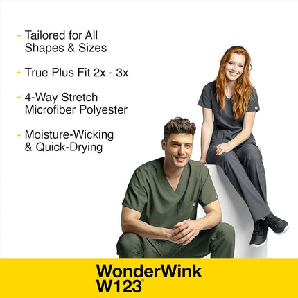 WonderWink Women's Maternity Jogger Pant, Black, Large