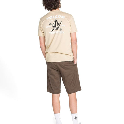 Volcom Men's Vmonty Stretch Short, Mushroom, 33