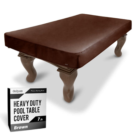 GoSports 7 ft Premium Leatherette Pool Table Cover