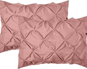 Elegant Comfort 2-Pack Sham Set Pinch Pleat Design