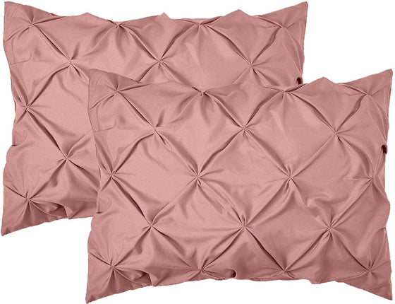 Elegant Comfort 2-Pack Sham Set Pinch Pleat Design