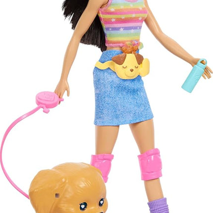 Barbie Pets Skate and Run Brunette Doll