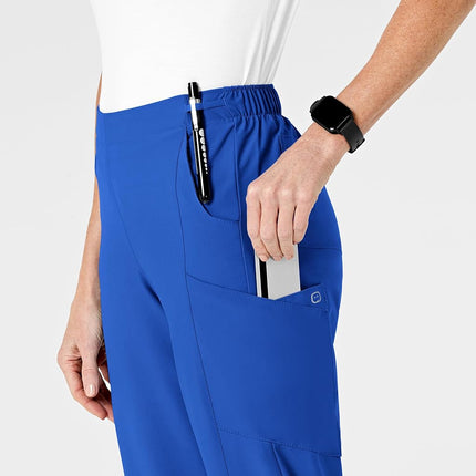 WonderWink Women's Flat Front Cargo Pant, Royal, X-Small