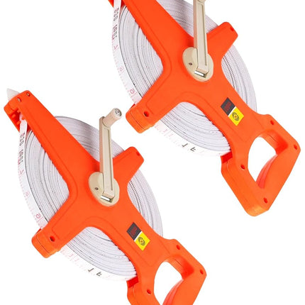 QWORK 1/2" x 330' Fiberglass Tape Measure, 2 Pack 