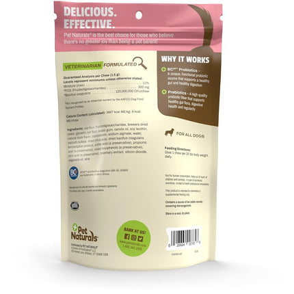 Pet Naturals Daily Probiotic for Dogs, Duck Flavor, 160 Chews - 120M CFUs Pre and Probiotics for Dogs Digestive Health, Gut Health, Immune Support, Diarrhea, Allergies and Itching