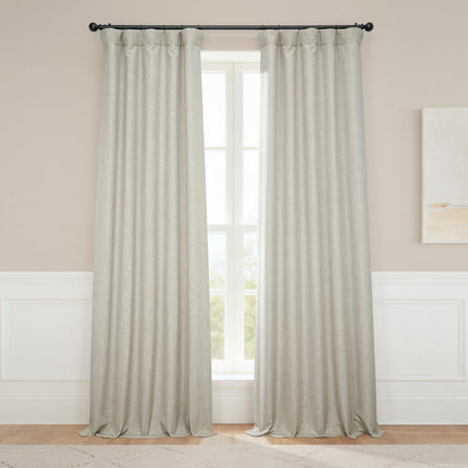 HPD Half Price Drapes Faux Linen Room Darkening Cu