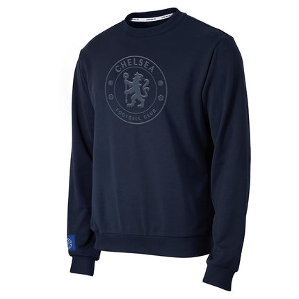 Sudadera con cuello redondo monocromática de felpa de algodón con licencia oficial de Icon Sports para clubes de fútbol – Ropa de fútbol para hombre