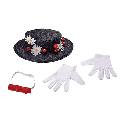 Disguise Women's Mary Poppins Accessory Kit - Adult, Black, One Size Adult