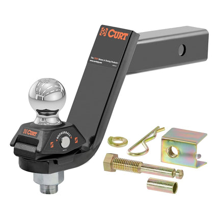 CURT 45144 RockerBall Cushion Hitch Ball Mount, 7,