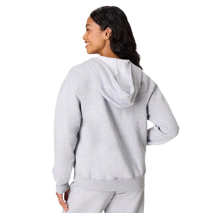 Hanes womensO4637Women's Fleece Full Zip Hood Long Sleeve Hoody - Gray - XX-Large