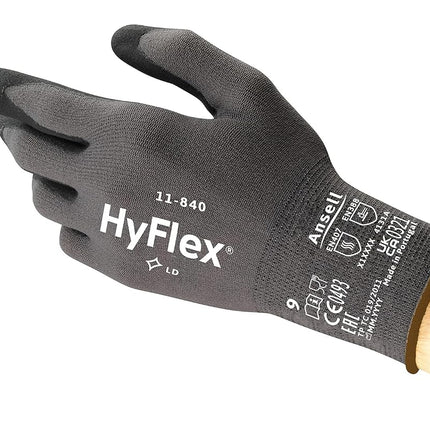 Ansell HyFlex 11-840 Professional Work Gloves, Abr