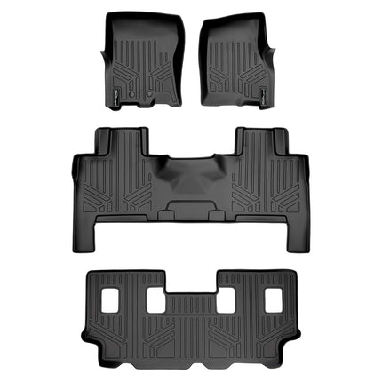MAXLINER Floor Mats 3 Row Liner Set Black for 2011