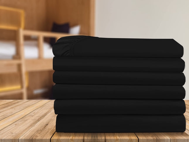 Elegant Comfort 6-Pack Fitted Bottom Sheets 1500 T