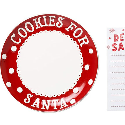 Pearhead Cookies for Santa Plate, Milk Jug and Not