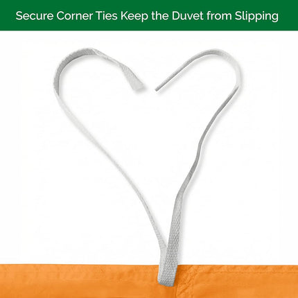 Elegant Comfort Luxury 3-Piece Duvet Cover Set - 1500 Premium Hotel Quality Microfiber Hotel Collection - Comforter Cover with Button Closure and Shams, King/California King, Orange