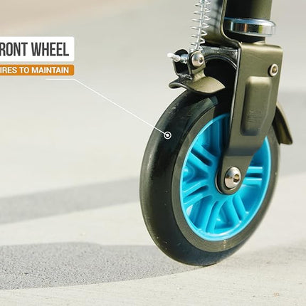 Razor PowerWing Caster Scooter for Kids Ages 6+ - Dual Inclined Casters for Drifting and Spinning, for Riders up to 143 lbs