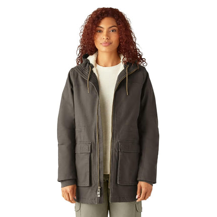 Dickies womens Duck Parka, Moss Green, Small