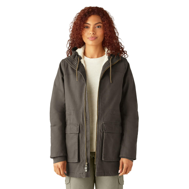 Dickies womens Duck Parka, Moss Green, Small
