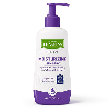 Remedy Dermatology Series Moisturizing Body Lotion for Dry Skin, Moisturizer for Body, Hands, and Feet, 8 fl oz
