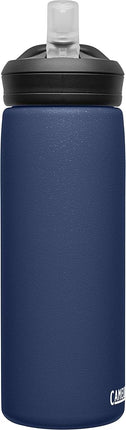 CamelBak eddy+ Water Bottle with Straw 0.6 L - Insulated Stainless Steel, Navy