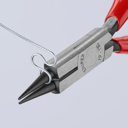 Knipex 19 01 130 Jewellery Round Nose Plier with Cutting Edge, 32 mm Jaw Length