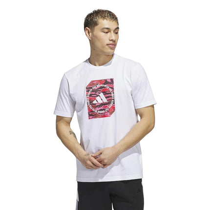 adidas Originals Men's Camouflage Shape Graphic T-Shirt, White, XS