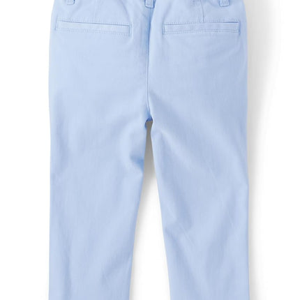 The Children's Place Pantalones chinos ajustados elásticos para bebés y niños pequeños, Whirlwind Blue, 5T