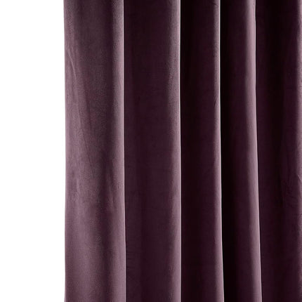 HPD Half Price Drapes Heritage Plush Velvet Curtains 84 Inches Long Room Darkening Curtains for Bedroom & Living Room 50W x 84L, (1 Panel), Winter Plum