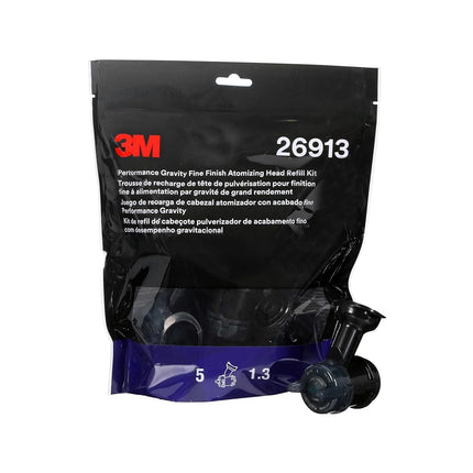 3M Performance Gravity Fine Finish Atomising Head Refill Kit, Green, 1.3, 26913