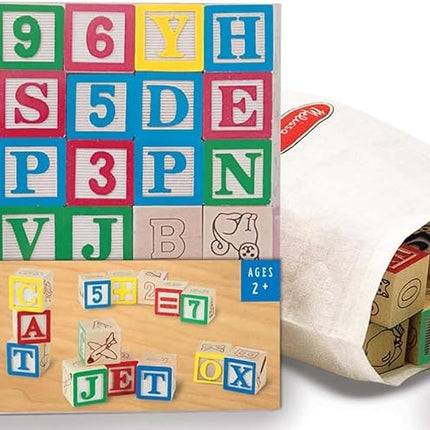 ABC /123 Wooden Blocks - Melissa & Doug