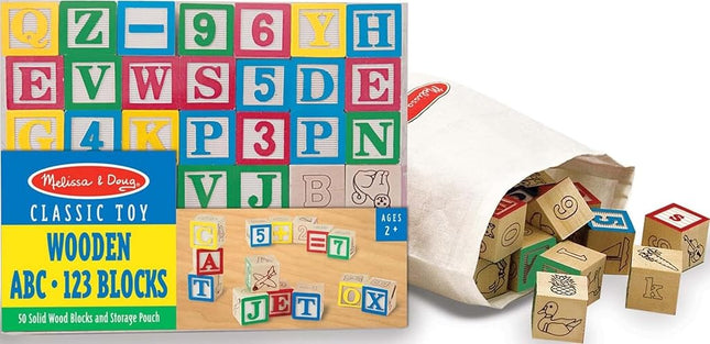 ABC /123 Wooden Blocks - Melissa & Doug