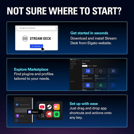 Elgato Stream Deck Scissor Keys Workflow Controller