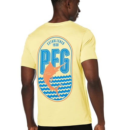 Columbia Men's Pfg Graphic T-shirt T Shirt, Sunlit/Bibier, L UK