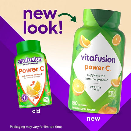 Vitafusion Power C, Gummy Vitamins For Adults, 150-Count (Packaging May Vary)