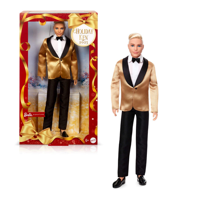 Barbie Signature 2025 Holiday Blonde Ken Collectib