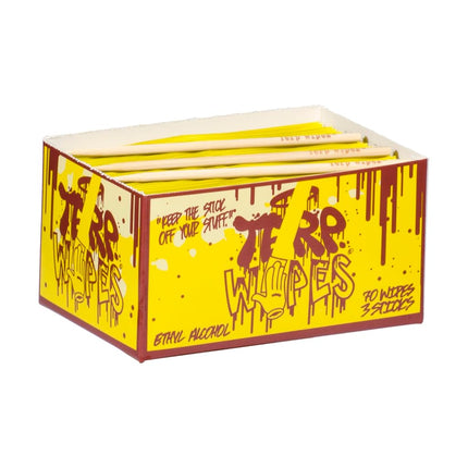 Terp Wipes - The Go to Wipes for Glass, Ceramic, Metal, More | 70 Wipes & 3 Sticks Per Box