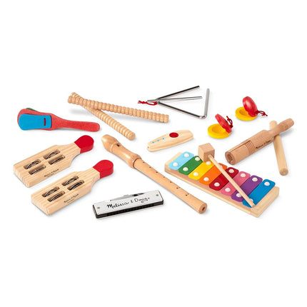 Melissa & Doug Deluxe Band Set with Wooden Musical Instruments & Storage Case (Frustration-Free Packaging)
