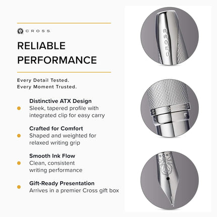 CROSS ATX Sandblasted Titanium Gray Fountain Pen